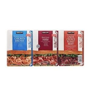 Image of Kirkland Sliced Meat Variety Pack - 3 x 300 Grams